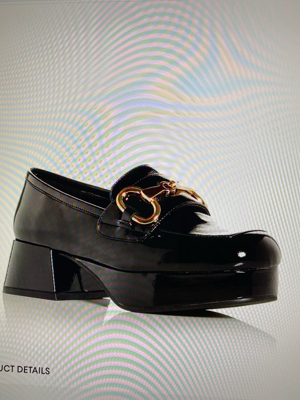 Jeffrey Campbell Women’s Student Platform Block Heel Loafers Black size 6